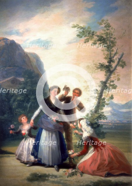 'The Florists or Spring', 1786. Artist: Francisco Goya