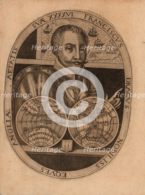 Portrait of Sir Francis Drake, 1596. Creator: Anonymous.