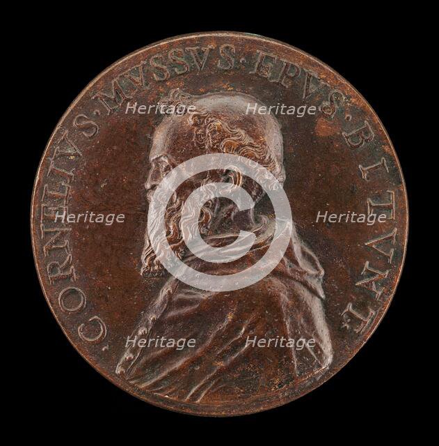 Cornelio Musso, 1511-1574, Franciscan Monk and Bishop of Bitonto 1547 [obverse], mid 16th cent. Creator: Unknown.