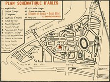 'Plan Schematique D'Arles', c1920s. Creator: E Laget.