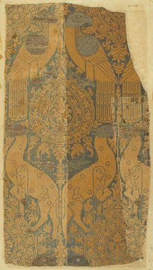 Textile with Animals and Birds, Italian, ca. 1250-1300. Creator: Unknown.