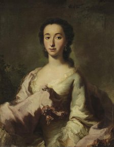 Portrait of Maria Rosa Walburga von Soyer, 1750. Creator: Georg Desmarees.