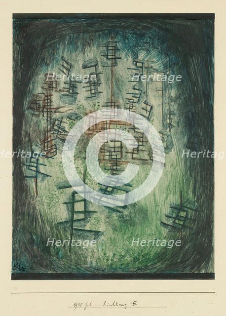 Lichtung E (Clearing E) , 1930. Creator: Klee, Paul (1879-1940).