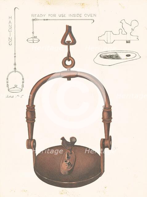 Amana Baker's Oven Lamp, c. 1937. Creator: Frank Eiseman.