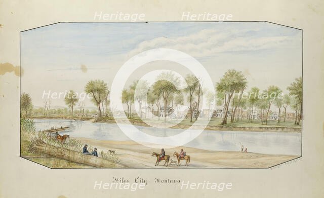 Miles City, Montana, 1879. Creator: Hermann Stieffel.