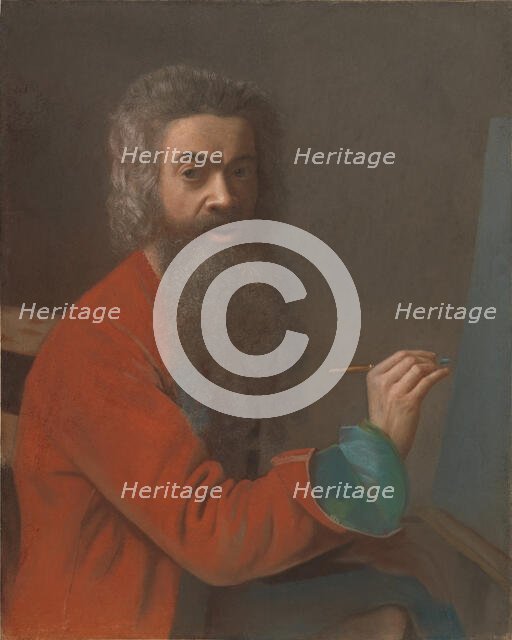 Self-portrait in Turkish costume, c. 1750. Creator: Liotard, Jean-Étienne (1702-1789).