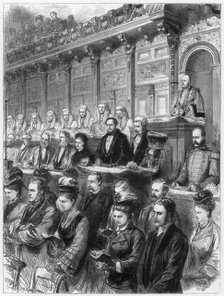 State visit of the judges to St Paul's Cathedral, 1875. Artist: Unknown