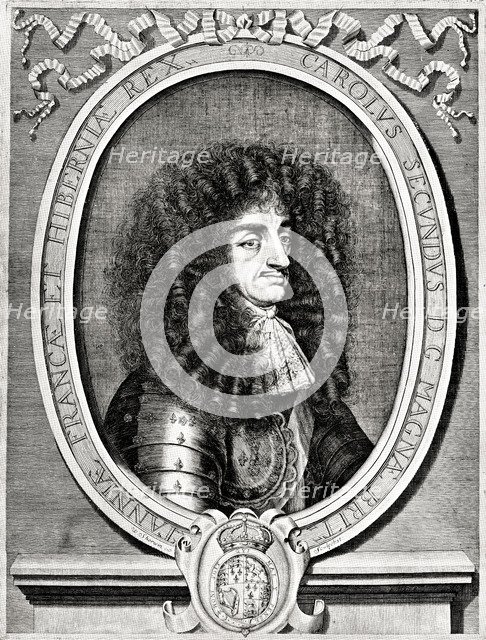 'Charles II, King of Great Britain and Ireland', 19th century. Artist: William Sherwin