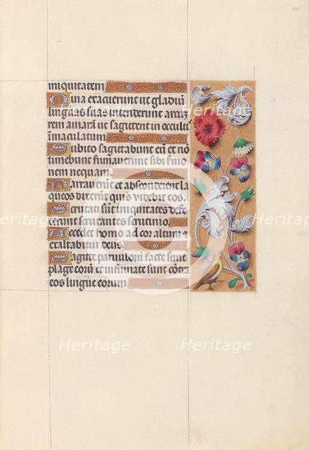 Hours of Queen Isabella the Catholic, Queen of Spain: Fol. 64r, c. 1500. Creator: Master of the First Prayerbook of Maximillian (Flemish, c. 1444-1519); Associates, and.