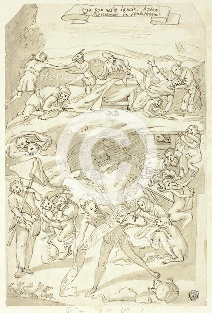 Temptation of Saint Anthony, n.d. Creator: Pietro della Vecchia.