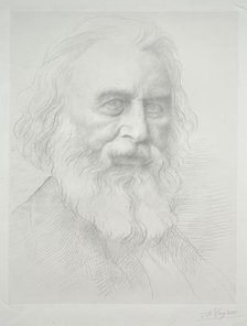 Portrait of Henry Wadsworth Longfellow (2nd Plate). Creator: Alphonse Legros (French, 1837-1911).