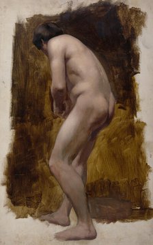 Study of a male nude, c1850. Creator: Unknown.