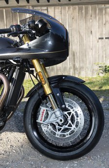 2019 Triumph Thruxton TFC 1200cc. Creator: Unknown.