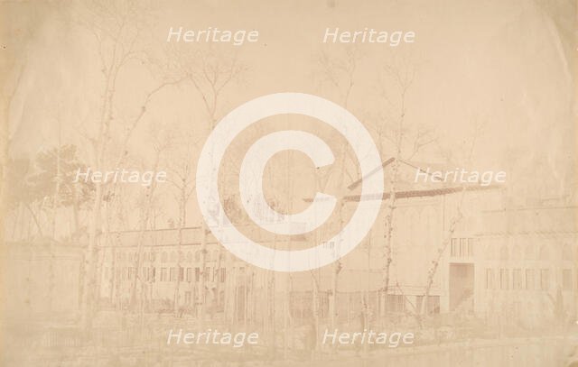 [Golestan Palace, Interior, Teheran, Iran], 1840s-60s. Creator: Luigi Pesce.