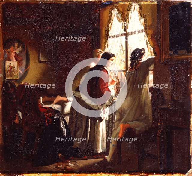 Illustration to the poem The Tambov Treasurer's Wife after M. Lermontov, 1862. Artist: Klodt, Mikhail Petrovich, Baron (1835-1914)