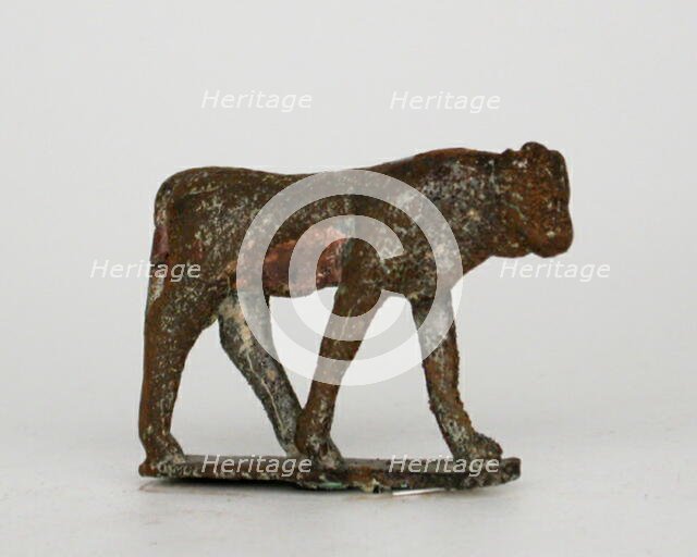 Statuette of the Apis Bull, Egypt, Third Intermediate Period-Late Period, Dynasty 21-26 (abt 1069-.. Creator: Unknown.