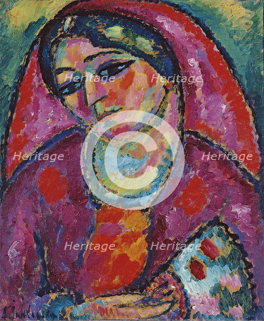 Red Veil, 1912. Artist: Javlensky, Alexei, von (1864-1941)