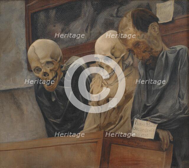 Three Skulls from Convento dei Cappucini at Palermo, 1894. Creator: Laurits Andersen Ring.