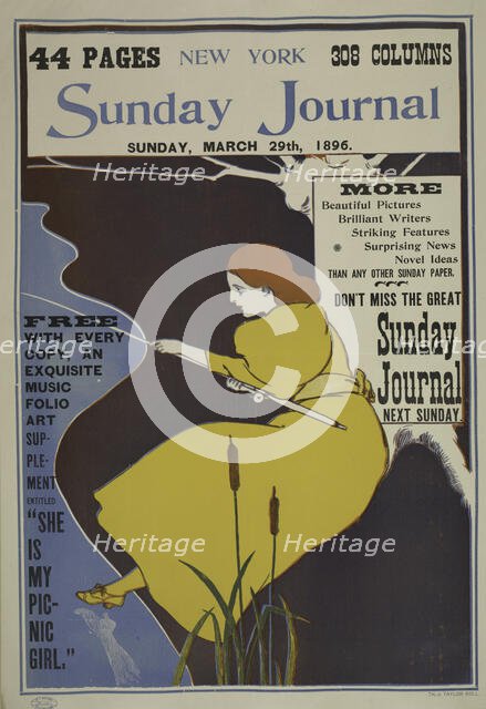 New York Sunday journal. Sunday, March 29th, 1896, c1893 - 1897. Creator: Unknown.