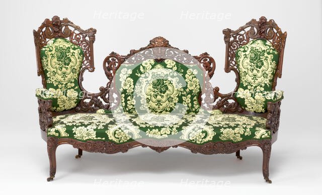 Sofa, 1849/54. Creator: Charles A. Baudouine.