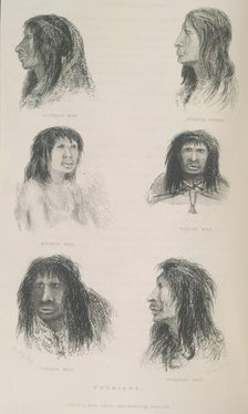 Fuegians, 1834?, (1839).  Creator: Thomas Landseer.