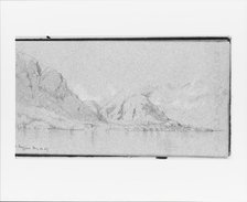 Lake Maggiore, May 11, 1869 (recto, from Sketchbook), 1869. Creator: Jervis McEntee.