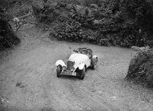 Marendaz Competion 2-seater special 15/90 of Mrs NA Moss driving in a motoring trial, late 1930s. Artist: Bill Brunell.