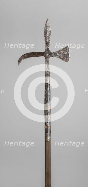 Poleaxe, Europe, 19th century in the late medieval style. Creator: Unknown.