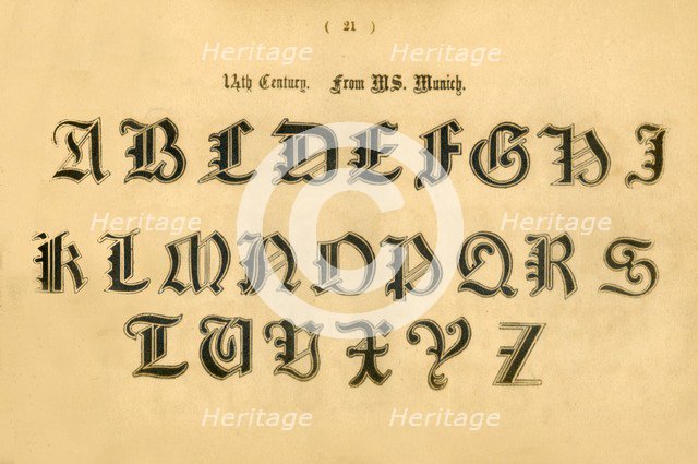 '14th Century. From MS. Munich', 1862. Artist: Unknown.