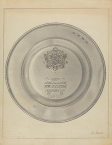 Silver Christening Bowl, c. 1936. Creator: Horace Reina.