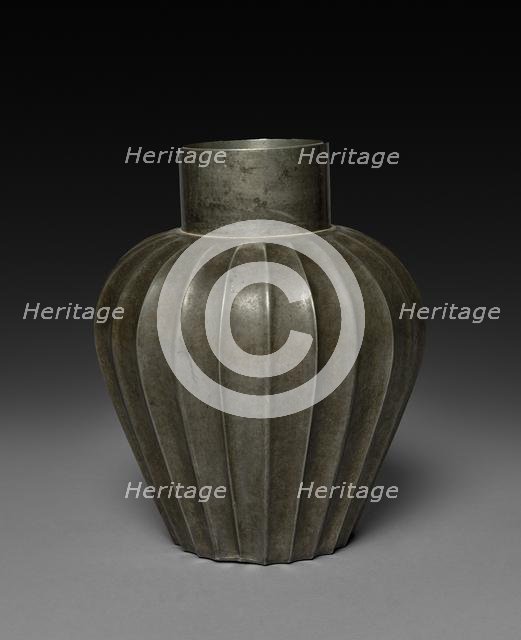 Pewter Jar, 1600s-1800s. Creator: Unknown.