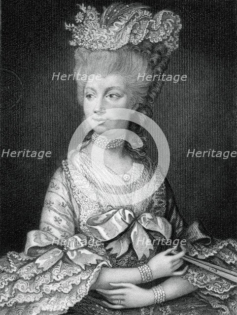 Queen Charlotte, queen consort of George III, (19th century).Artist: Read
