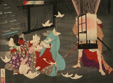 Sano Jirozaemon Murdering a Courtesan, 1886. Creator: Tsukioka Yoshitoshi.