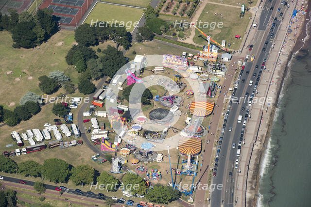 Funfair on Torre Abbey Meadows, Torquay, Devon, 2016. Creator: Damian Grady.