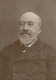 Portrait of the composer and chansonnier Gustave Nadaud (1820-1893), 1880. Creator: Anonymous.