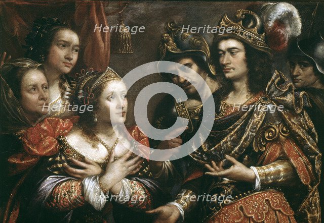 The Family of Darius' Darius I (580-486 BC), King of Persia, oil.