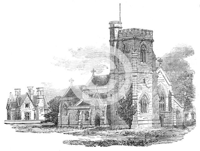 New Church of St. John the Baptist, Isleworth, 1857. Creator: Unknown.