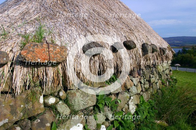 Black house, Colbost Folk Museum, Skye, Highland, Scotland.