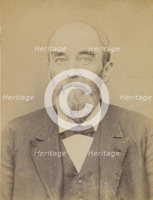 Bossant. Edmond, Léon. 52 ans, né à Valenciennes (Nord). Sans profession. Anarchiste. 27/4..., 1894. Creator: Alphonse Bertillon.