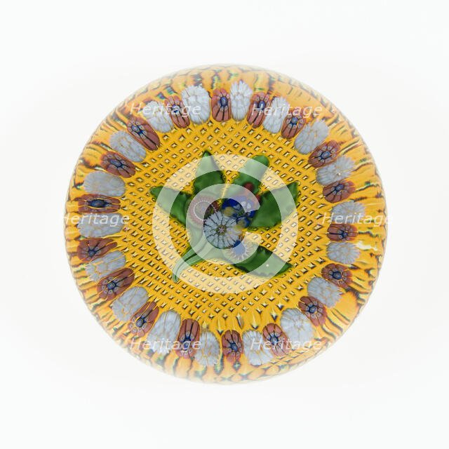 Paperweight, Saint-Louis, c. 1848-55. Creator: Saint-Louis Glassworks.