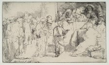 Christ Disputing with the Doctors; a sketch, 1652. Creator: Rembrandt Harmensz van Rijn.