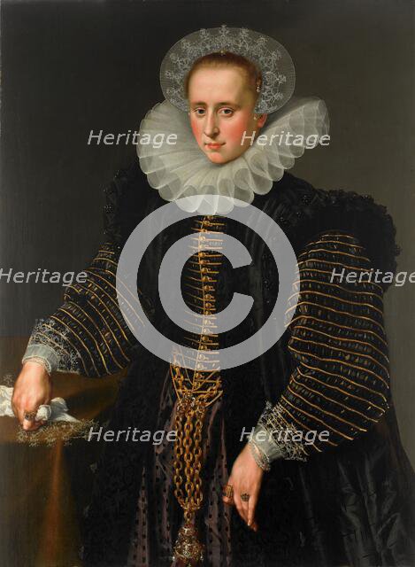 Portrait of a Woman, probably Maria Schuurman (1575-1621), c.1599-c.1600. Creator: Anon.