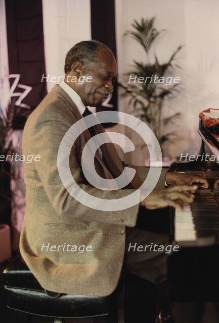 Hank Jones, Jazz Inn Party, Nordwijk, Netherlands, 1989. Creator: Brian Foskett.