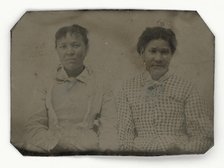 Tintype of two women, 1856-1900. Creator: Unknown.