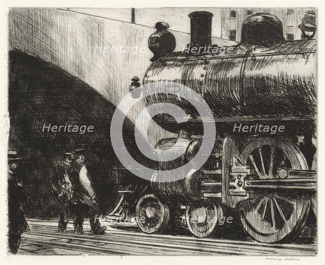 The Locomotive, 1923. Creator: Edward Hopper.