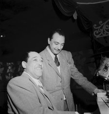 Portrait of Django Reinhardt and Duke Ellington, Aquarium, New York, N.Y., ca. Nov. 1946. Creator: William Paul Gottlieb.