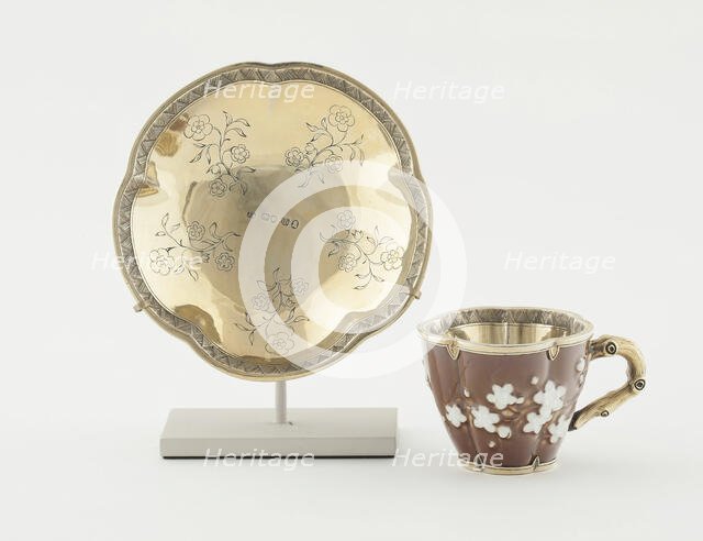 Cup and Saucer, Porcelain: c. 1780. Creator: Sèvres Porcelain Manufactory.