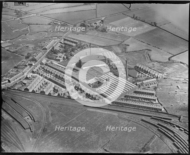 Cuerden Green and Lostock Hall Cotton Mills, Lostock Hall, Lancashire, c1930s. Creator: Arthur William Hobart.