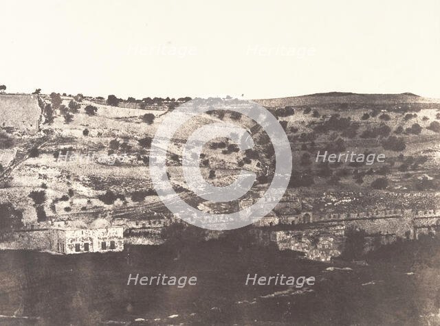 Jérusalem, Mosquée d'Omar, côté est, Intérieur de l'enceinte, 1, 1854. Creator: Auguste Salzmann.