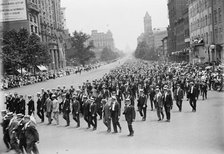 Preparedness Parade - Units of Civilians in Parade, 1916. Creator: Harris & Ewing.
